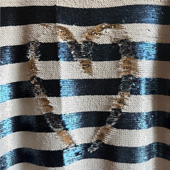 Silence + Noise Sequin Striped Tee – Runs Oversized (Tagged XS) - Picture 9 of 9